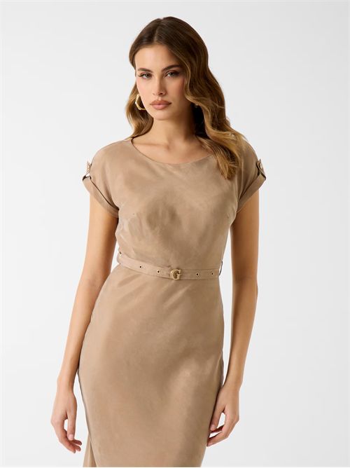 Vestito midi in misto viscosa GUESS | W6GK50W1950/G1DQ